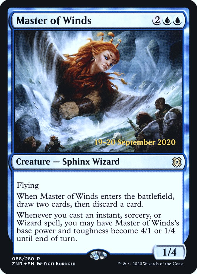 Master of Winds  [Zendikar Rising Prerelease Promos]