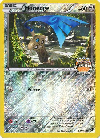 Honedge (83/146) (Regional Championship Promo) [XY: Base Set]