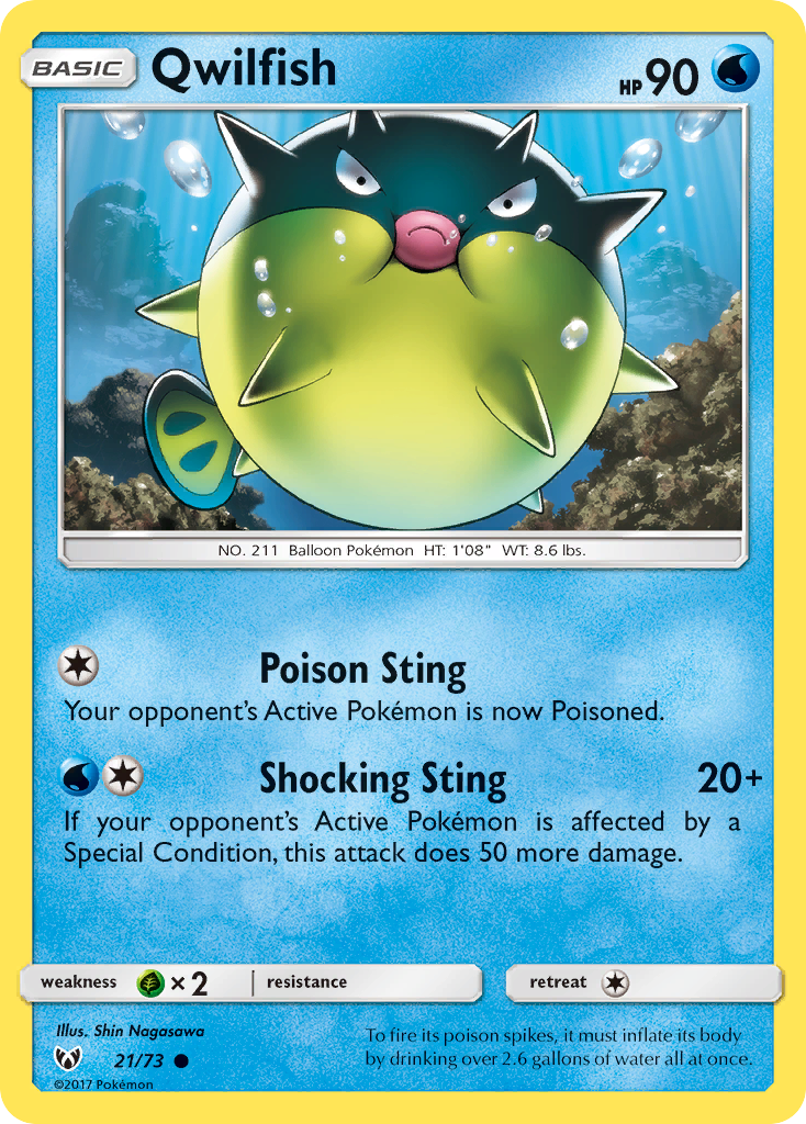 Qwilfish (21/73) [Sun & Moon: Shining Legends]