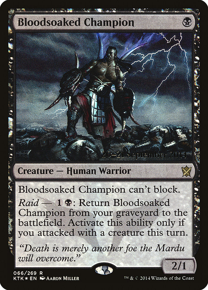 Bloodsoaked Champion  [Khans of Tarkir Prerelease Promos]