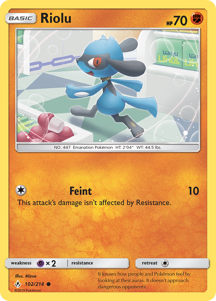 Riolu (102/214) [Sun & Moon: Unbroken Bonds]