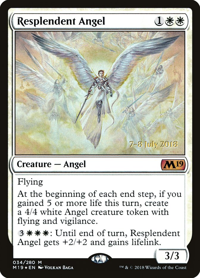 Resplendent Angel  [Core Set 2019 Prerelease Promos]