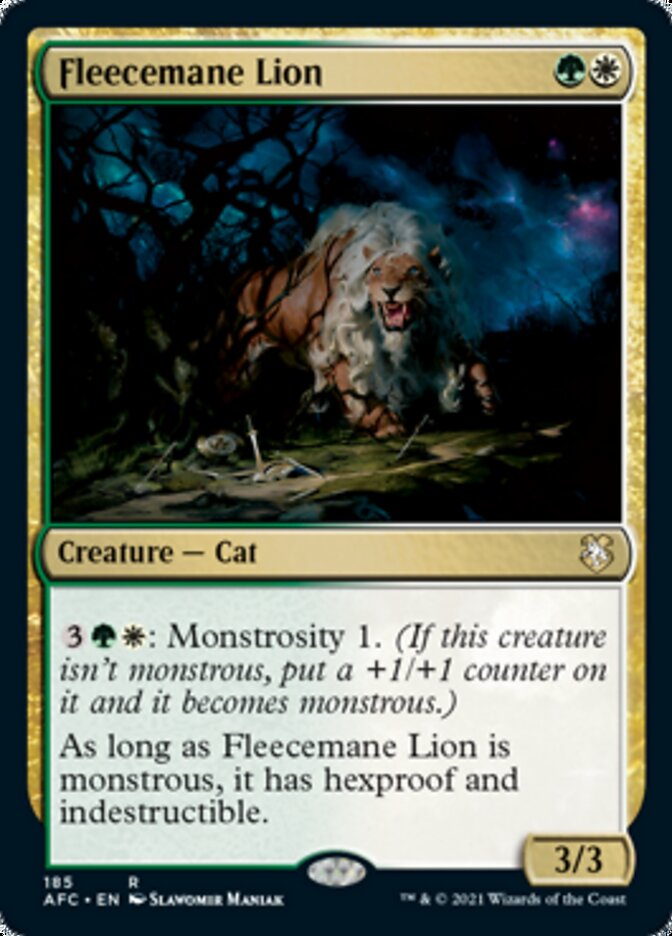 Fleecemane Lion [Dungeons & Dragons: Adventures in the Forgotten Realms Commander]