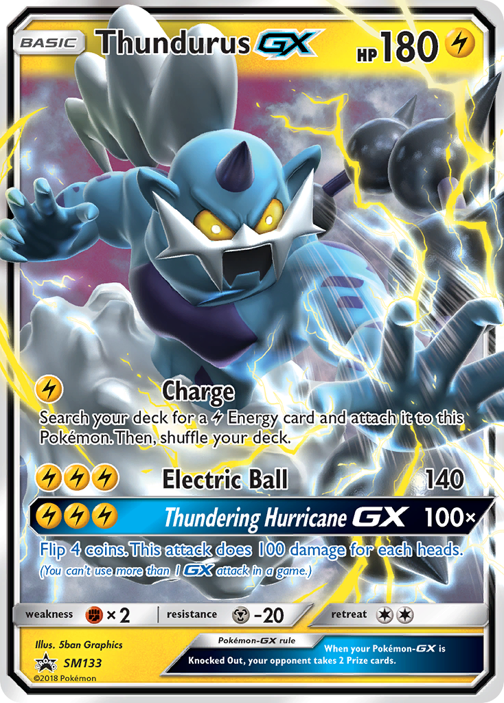 Thundurus GX (SM133) [Sun & Moon: Black Star Promos]