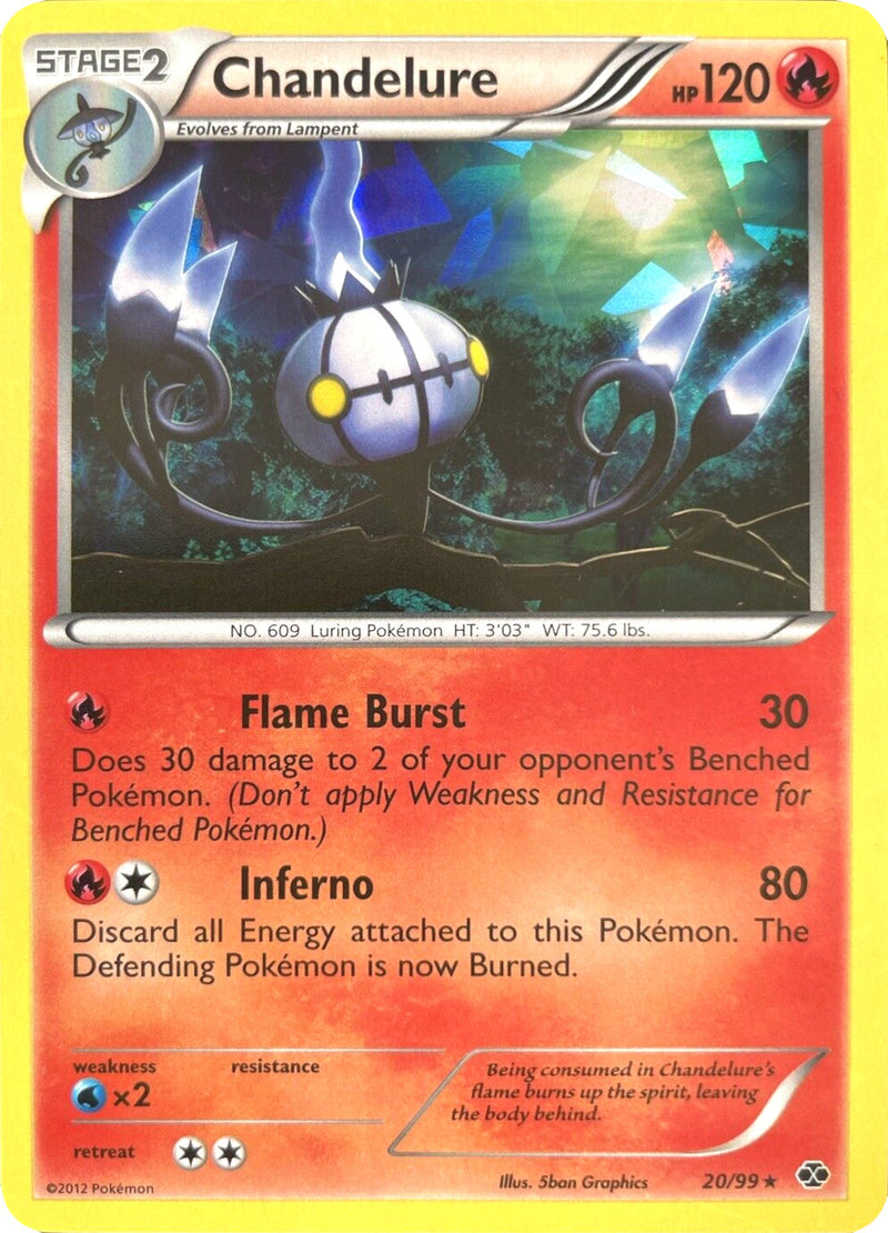 Chandelure (20/99) (Cracked Ice Holo) [Black & White: Next Destinies]