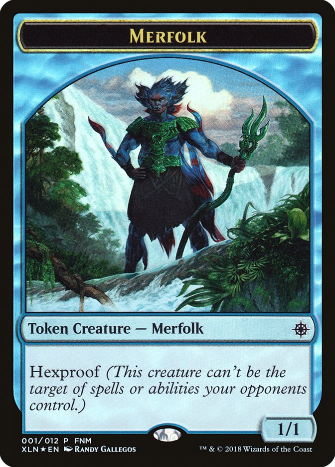 Merfolk // Treasure (001) Token [Friday Night Magic 2018]