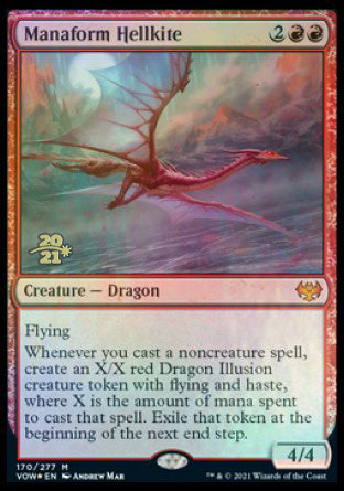 Manaform Hellkite [Innistrad: Crimson Vow Prerelease Promos]