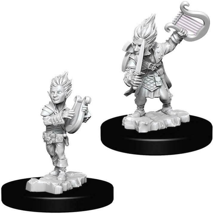 Pathfinder Unpainted Minis - Gnome Male Bard ( 73344 )