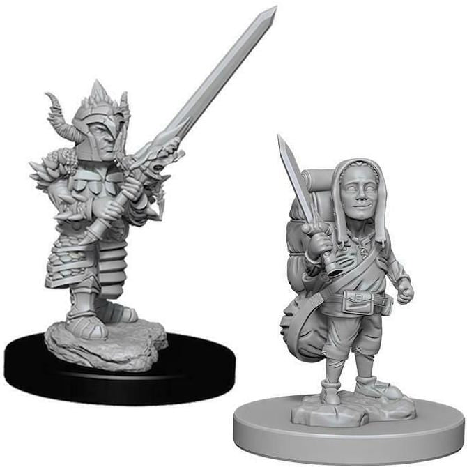 D&D Unpainted Minis - Halfling Male Fighter ( 73386 )