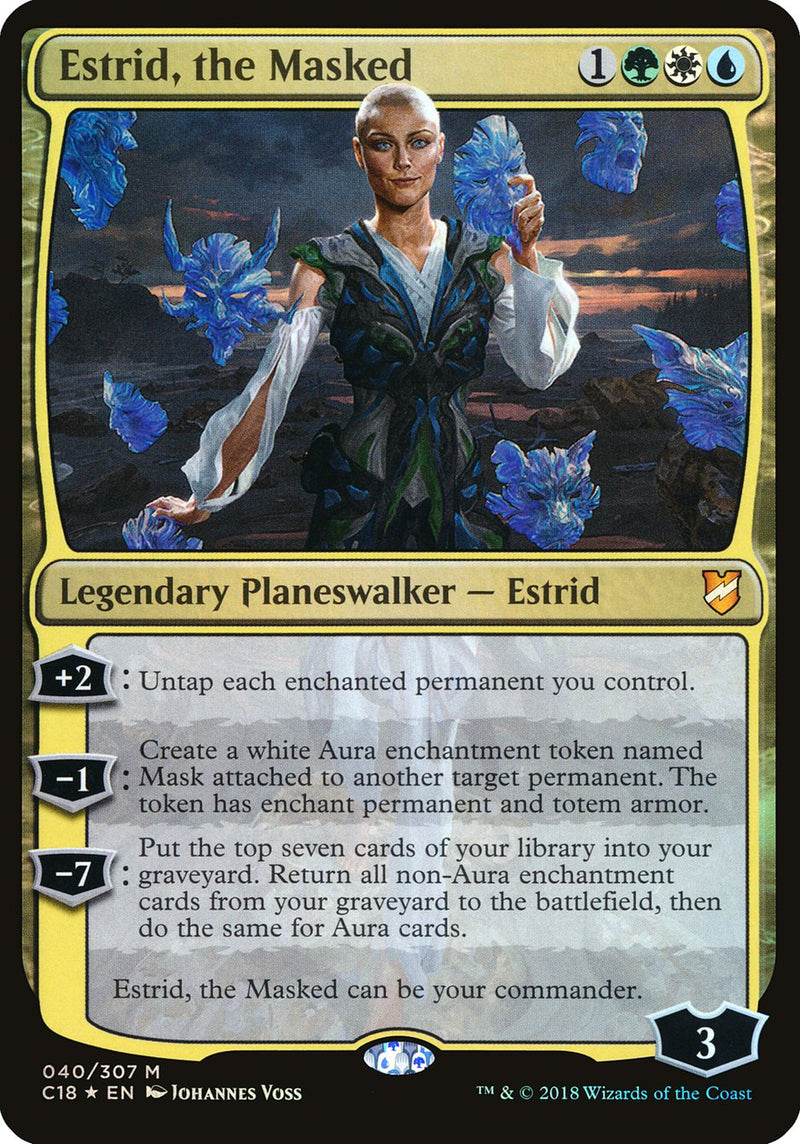 Estrid, the Masked (Commander 2018) [Commander 2018 Oversized]