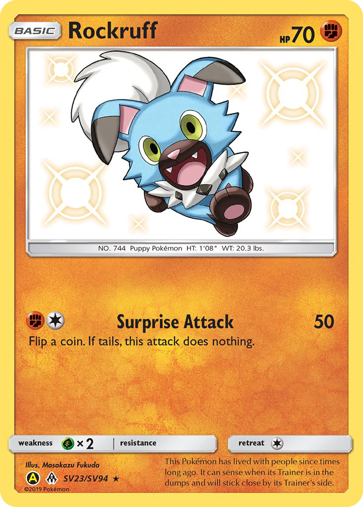 Rockruff (SV23/SV94) [Sun & Moon: Hidden Fates - Shiny Vault]