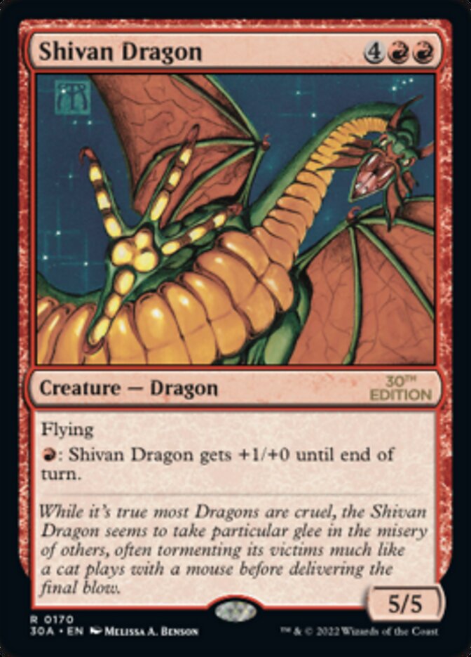 Shivan Dragon [30th Anniversary Edition]