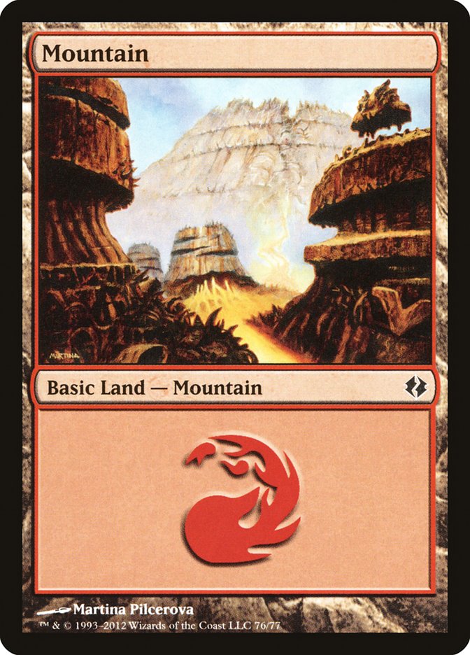 Mountain (76) [Duel Decks: Venser vs. Koth]