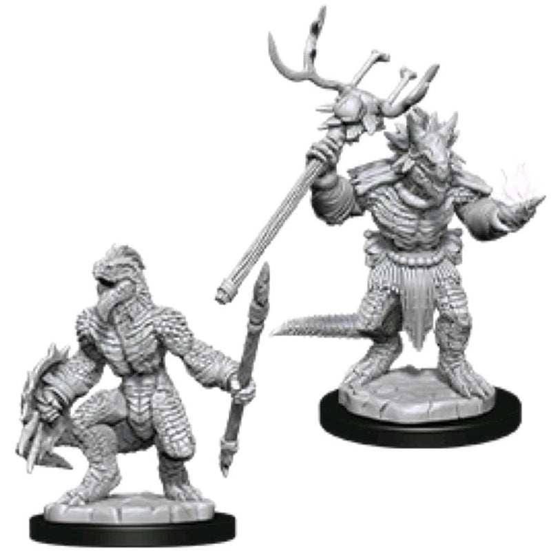 D&D Unpainted Minis - Lizardfolk & Lizardfolk Shaman ( 90074 )