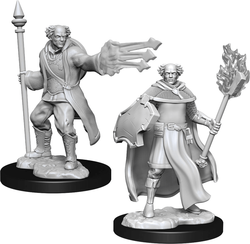 D&D Unpainted Minis - Multiclass Male Cleric Wizard ( 90151 )
