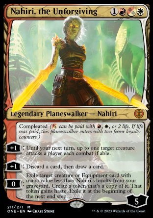 Nahiri, the Unforgiving (Promo Pack) [Phyrexia: All Will Be One Promos]