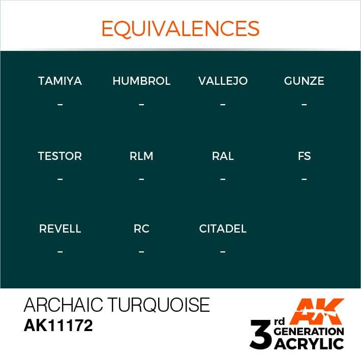 AK Acrylic 3G - Archaic Turquoise ( AK11172 )