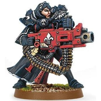 Battle Sister with Heavy Bolter (Metal) ( 8006-MN ) - Used