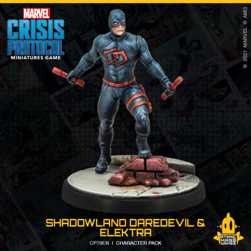 Marvel Crisis Protocol - Shadowland Daredevil & Elektra with Hand Ninj