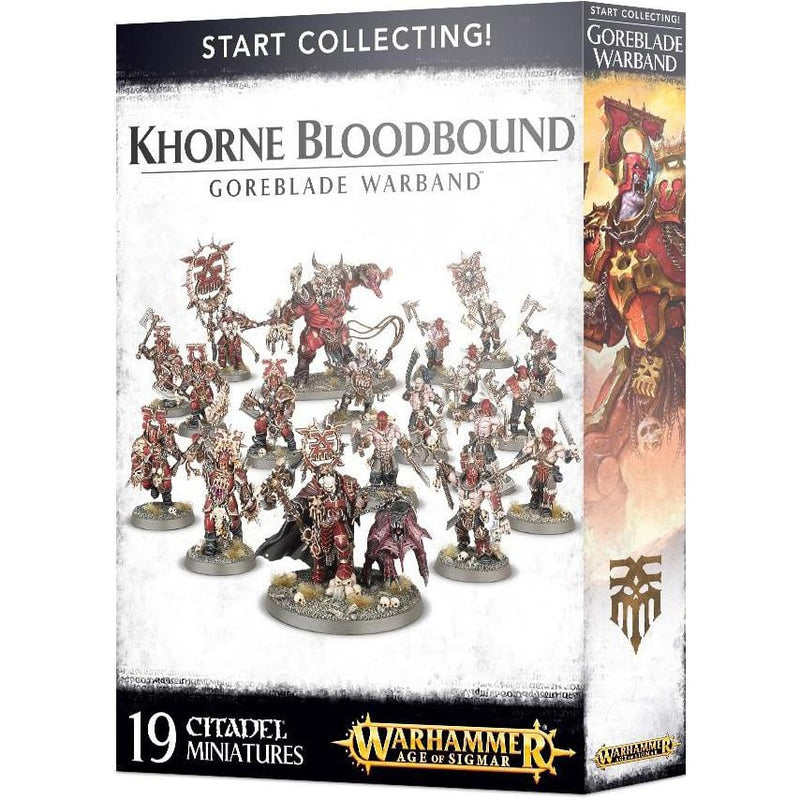 Start Collecting! Khorne Bloodbound Goreblade Warband ( 70-81 ) - Used