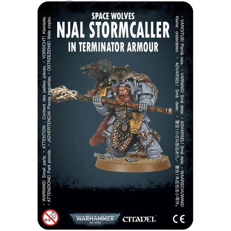 Space Wolves Njal Stormcaller in Terminator Armour ( 53-61-W ) - Used