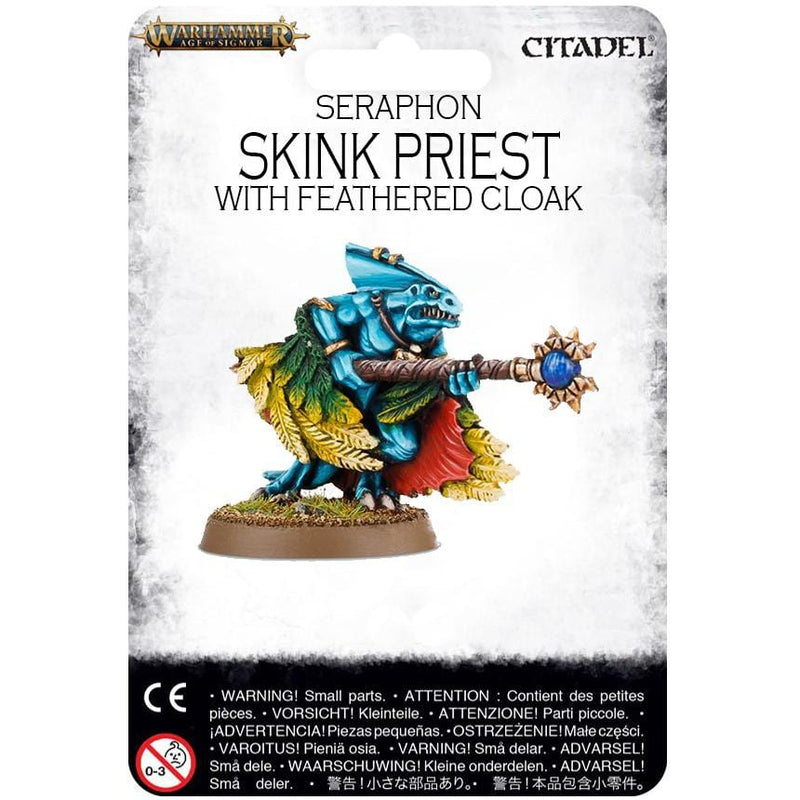 Seraphon Skink Priest with Feathered Cloak ( 8016-W ) - Used