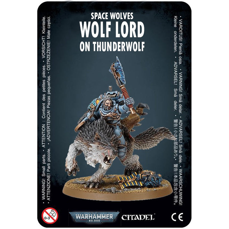 Space Wolves Wolf Lord on Thunderwolf ( 53-41-W ) - Used