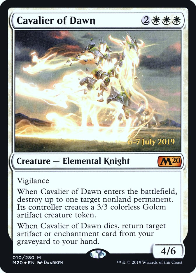 Cavalier of Dawn  [Core Set 2020 Prerelease Promos]