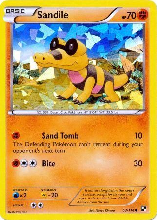 Sandile (63/114) (Cracked Ice Holo) [Black & White: Base Set]