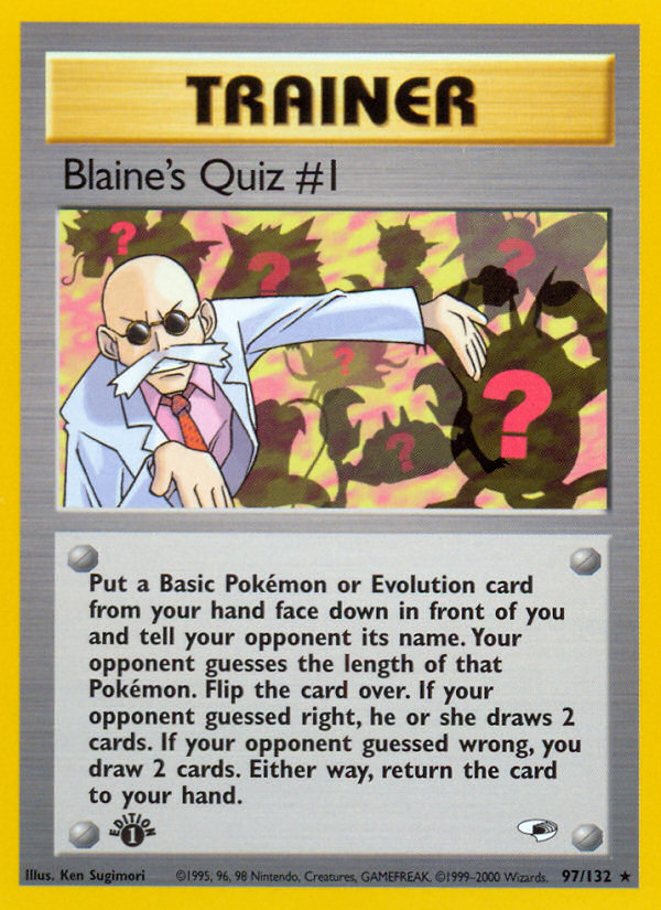 Blaine's Quiz