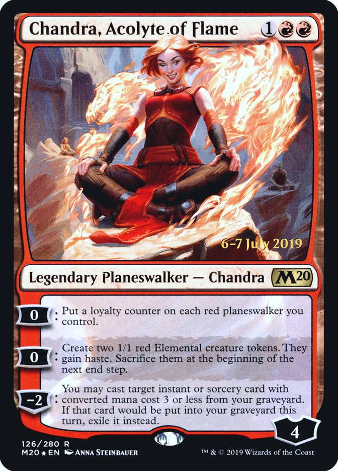 Chandra, Acolyte of Flame  [Core Set 2020 Prerelease Promos]