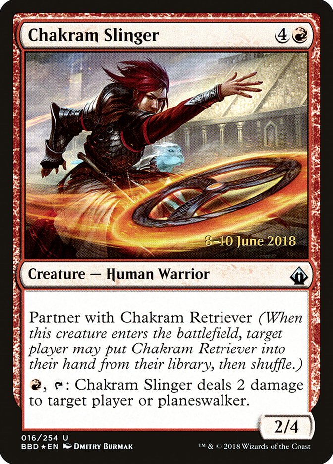 Chakram Slinger  [Battlebond Prerelease Promos]