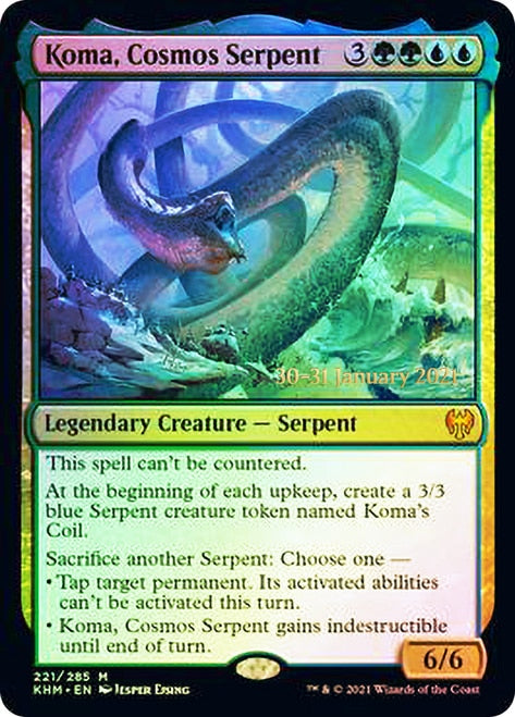 Koma, Cosmos Serpent  [Kaldheim Prerelease Promos]