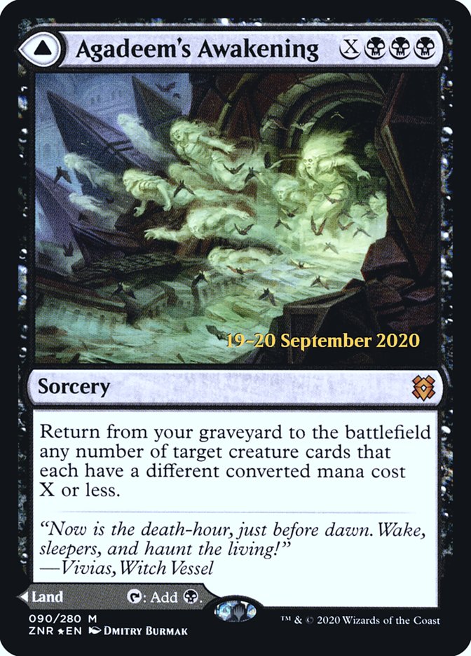 Agadeem's Awakening // Agadeem, the Undercrypt  [Zendikar Rising Prerelease Promos]