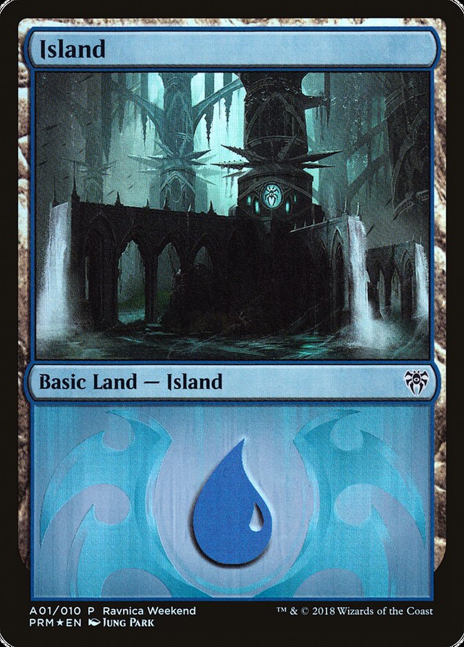 Island (A01) [Guilds of Ravnica Ravnica Weekend]