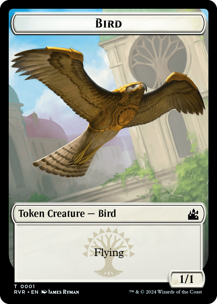 Bird // Emblem - Domri Rade Double-Sided Token [Ravnica Remastered Tokens]