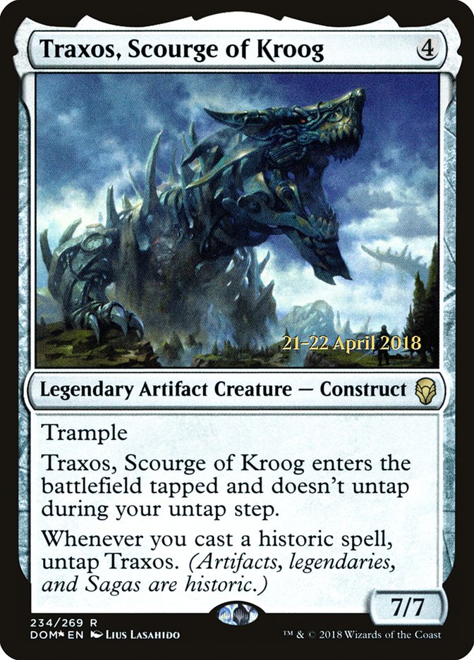 Traxos, Scourge of Kroog  [Dominaria Prerelease Promos]