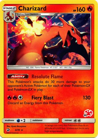 Charizard (3/70) (Charizard Stamp