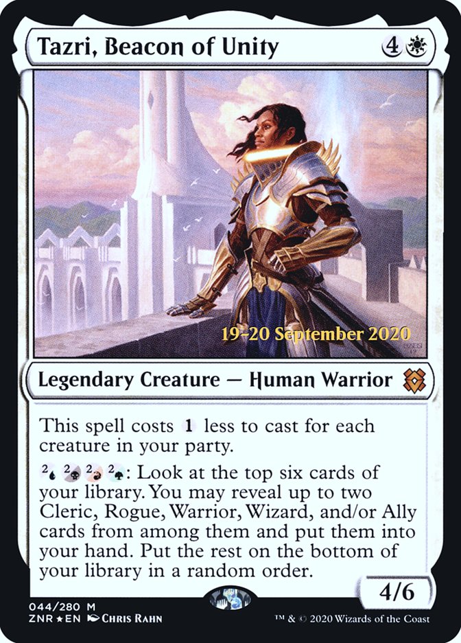 Tazri, Beacon of Unity  [Zendikar Rising Prerelease Promos]