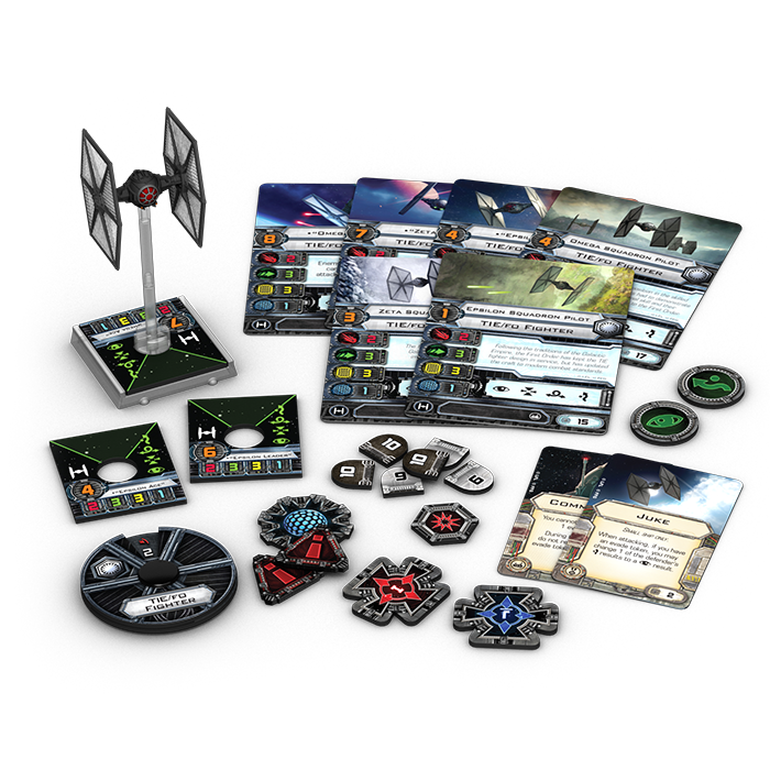 V1 Star Wars X-Wing - TIE/fo Fighter Expansion Pack ( SWX38 ) - Used